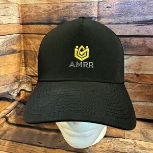 AMRR Property Management Black Adjustable Snapback Hat Cap Logo Workwear Casual